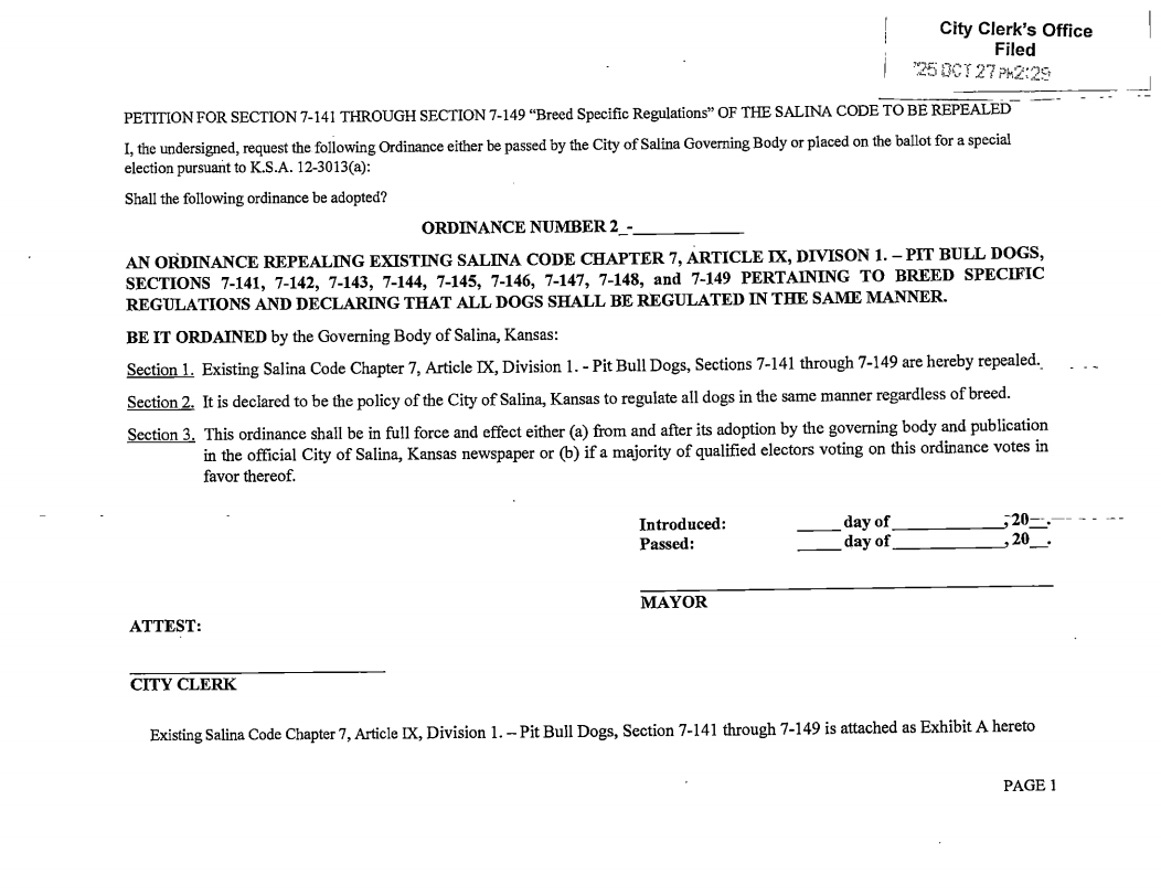 Pit Bull Ban Repeal Ordinance_Page1.png