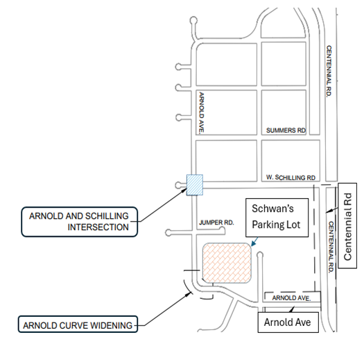 News Image ARNOLD AVENUE SCHILLING ROAD IMPROVEMENTS BEGIN
