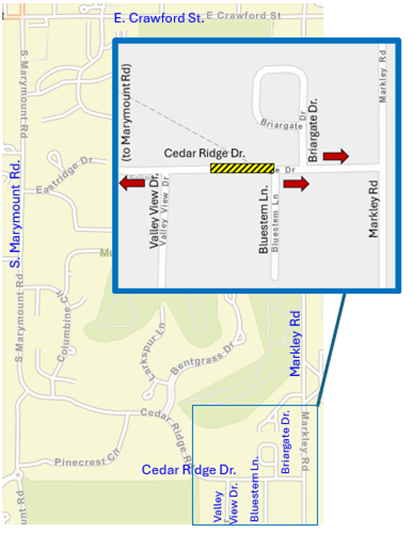 News Image CEDAR RIDGE DRIVE PAVEMENT IMPROVEMENTS