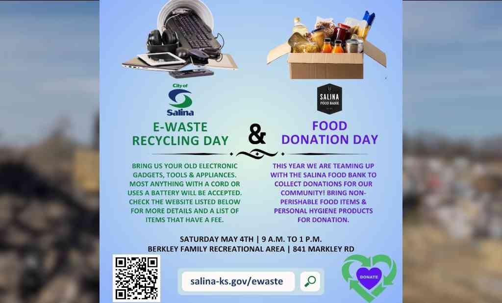 News Image City of Salina to Host Annual E-waste Recycling & Food Drive Event