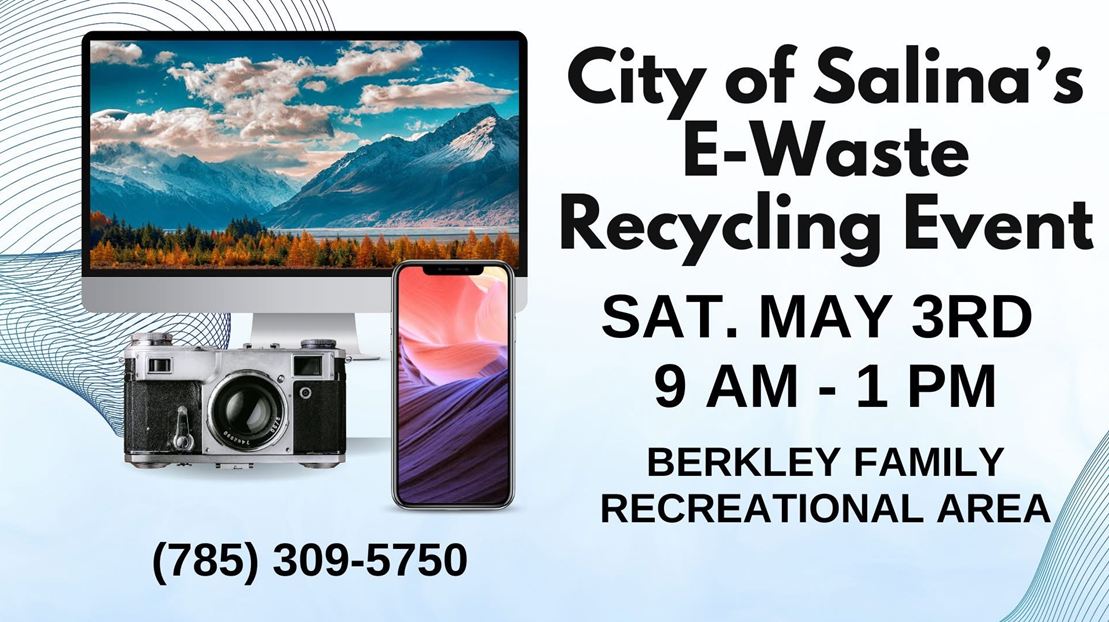 News Image E-Waste Recycling Event Saturday May 3
