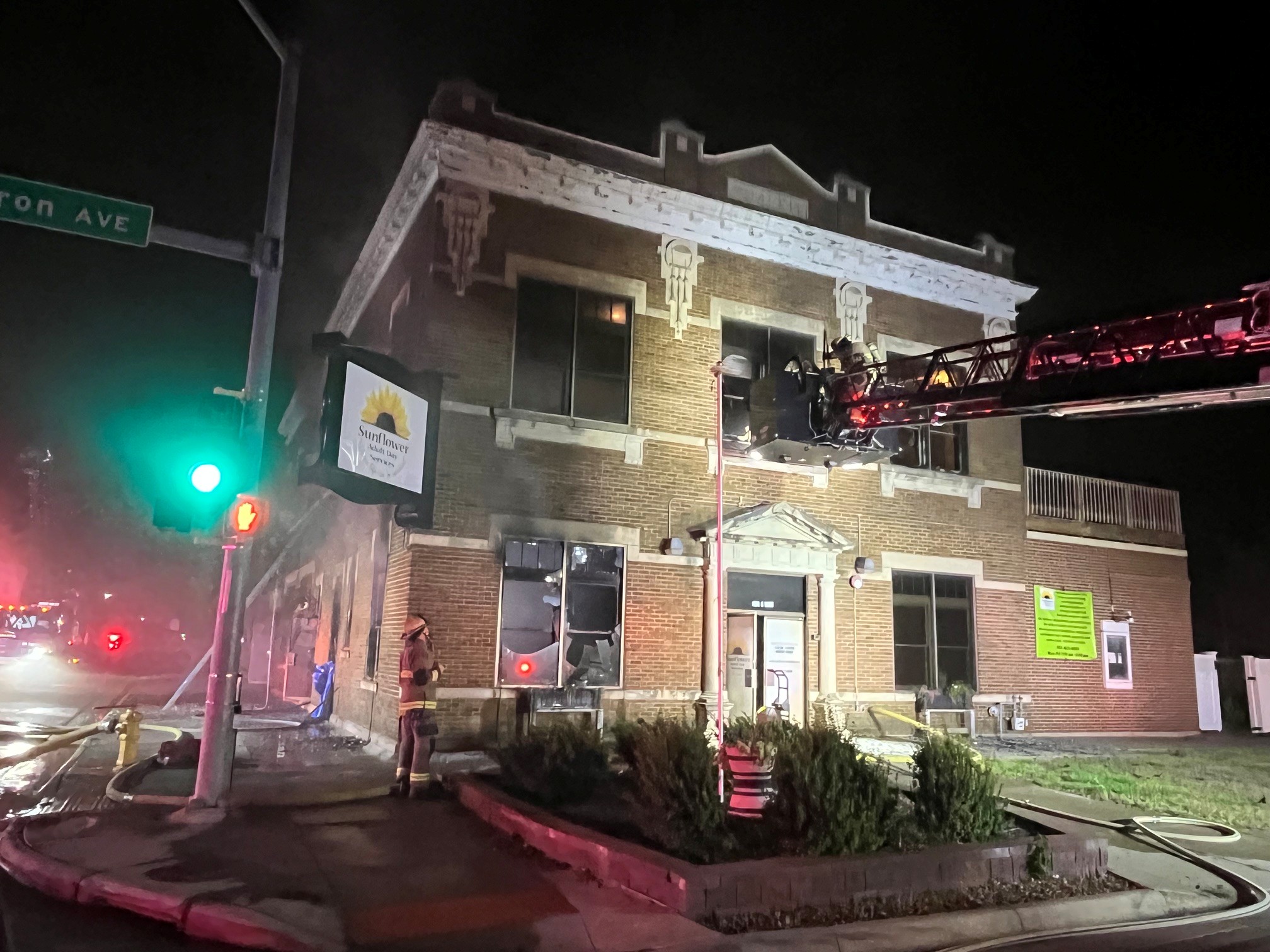 Fire operations at Sunflower Day Services