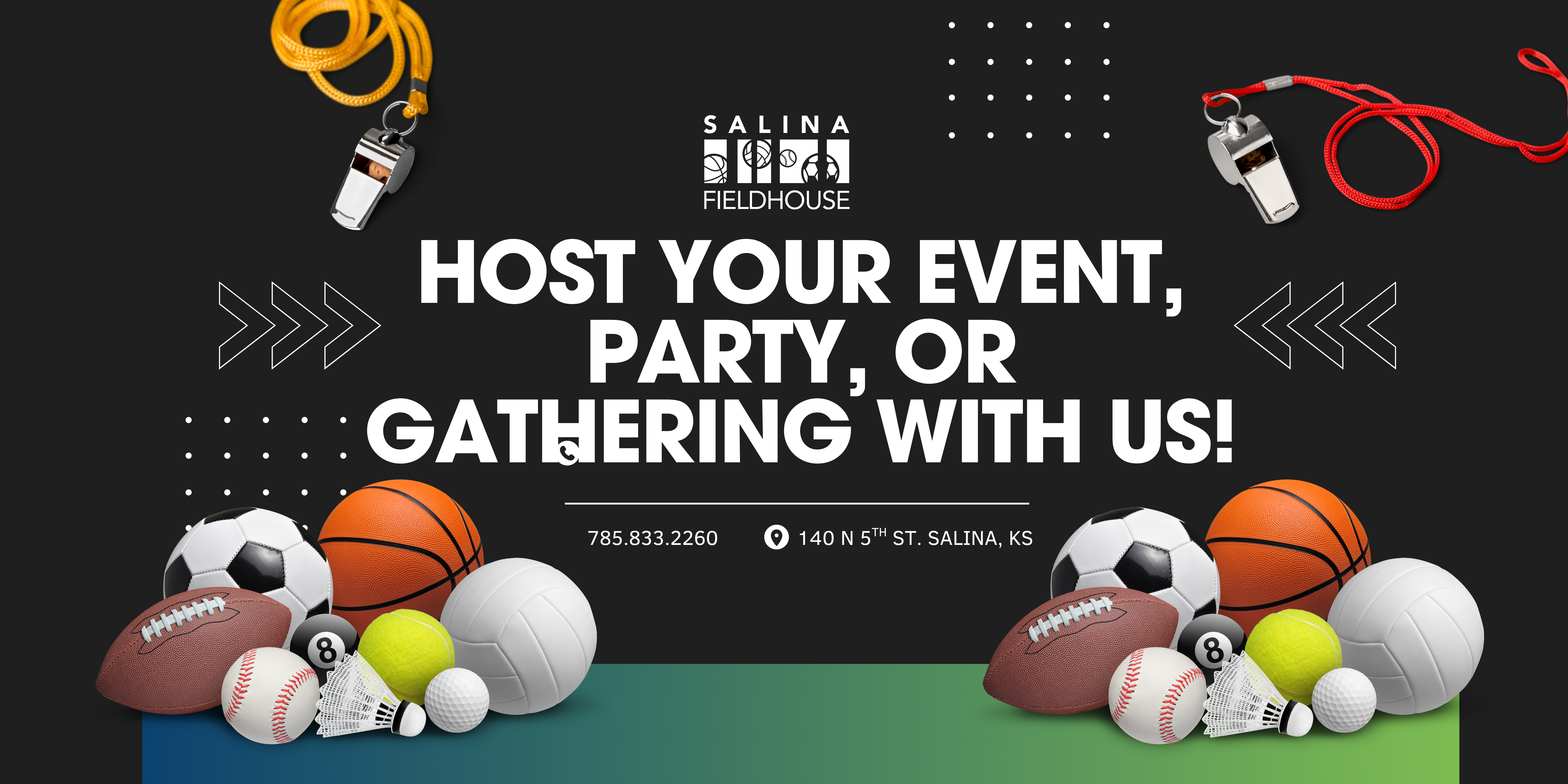 Book A Fieldhouse Party With Us Page Banner Image
